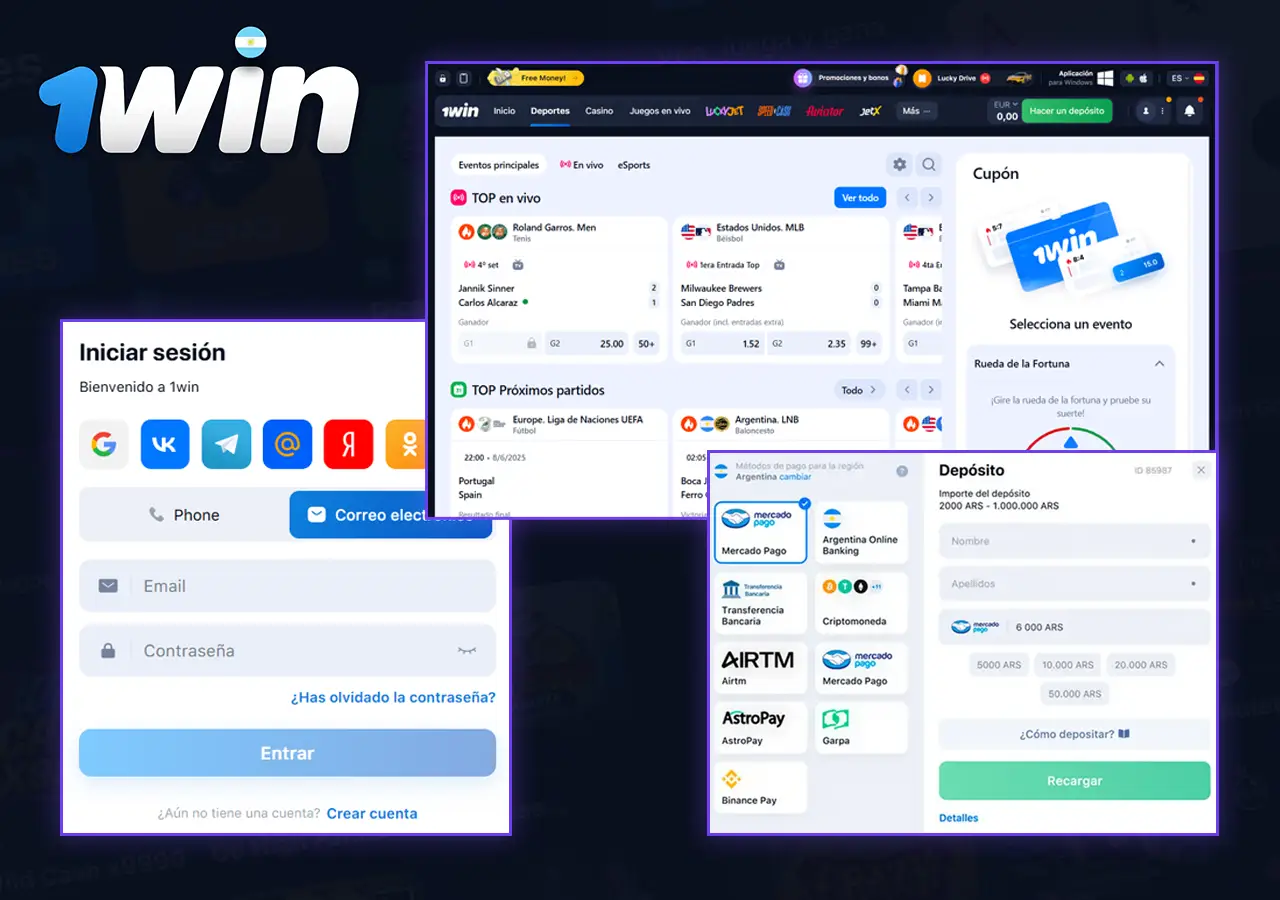 Información sobre cómo realizar su primera apuesta en 1Win