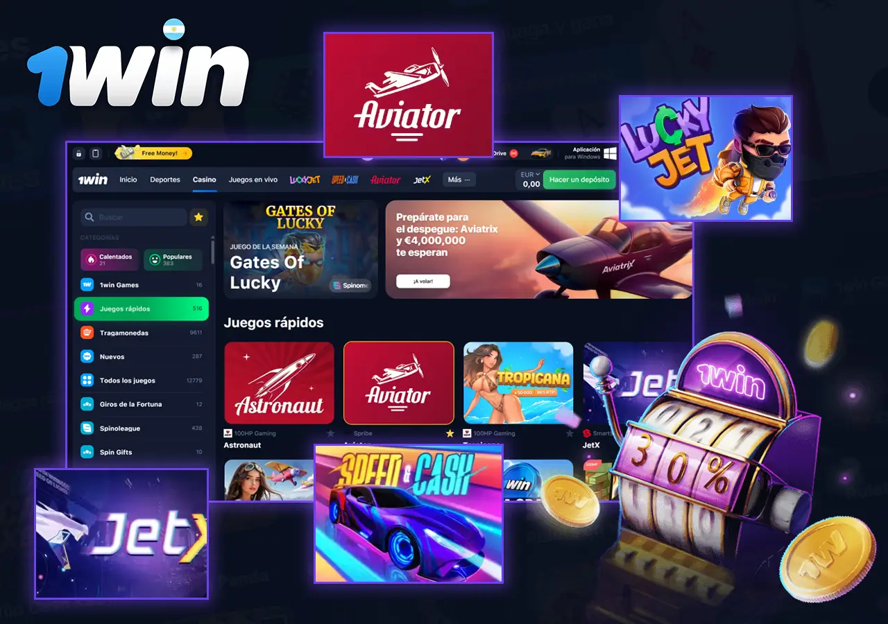 Información sobre 1win Efectivo o Juegos de crash