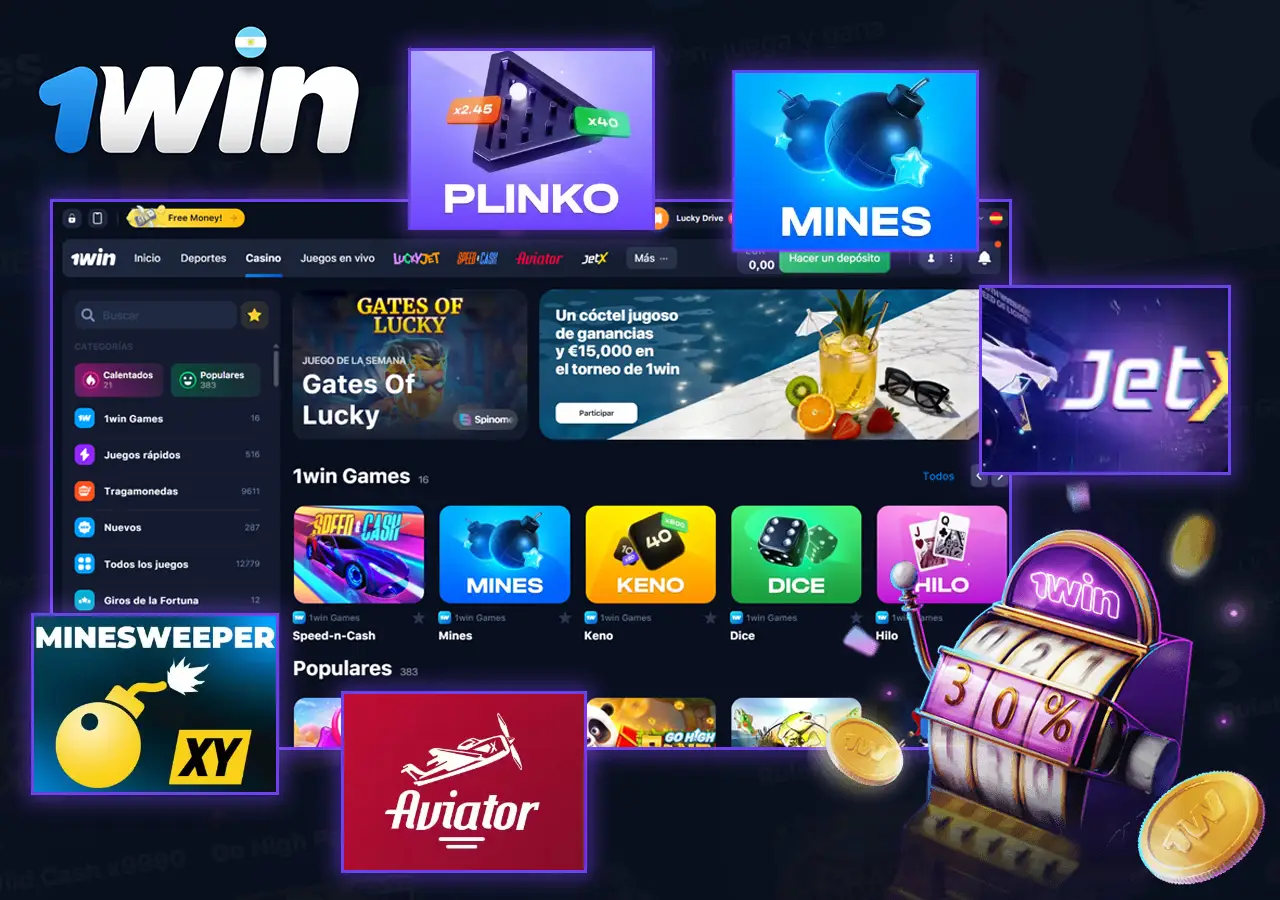 Información sobre Juegos rápidos 1win