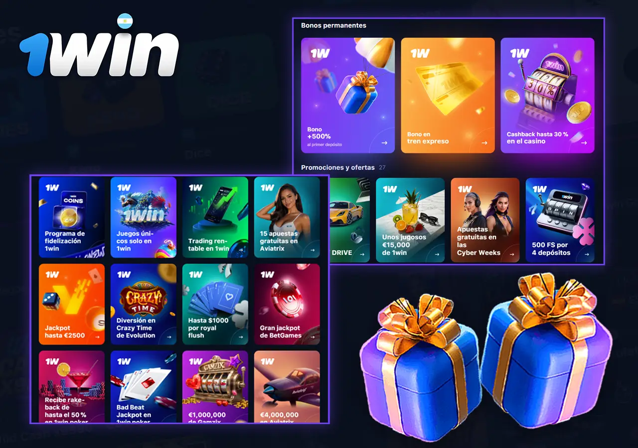 Información sobre promociones y bonificaciones de 1Win
